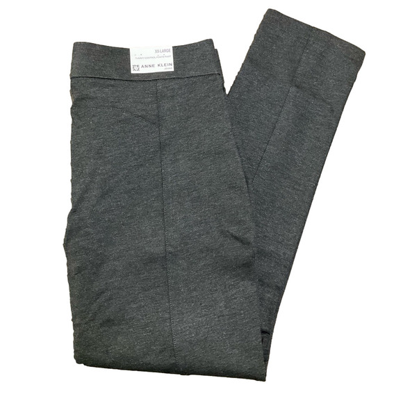 Anne Klein Women's Ankle Pants 2 PAIRS Black Gray Size XXL 20 NWT - Picture 3 of 11